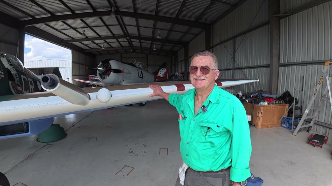 Interview with Peter Gartshore the owner of Spitfire MV154 at Archerfield Airport on 3 March 2026