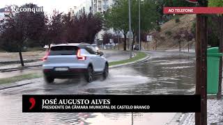 Chuva provoca estragos em Castelo Branco