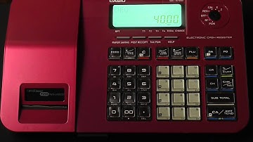 Casio se-s100 Cash register Tutorial - How to use the CHK button