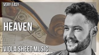 Viola Sheet Music: How to play Heaven by Calum Scott