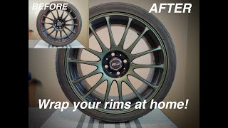 How to Vinyl Wrap Wheels - DIY Vinyl Wrap Wheels and Rims at Home