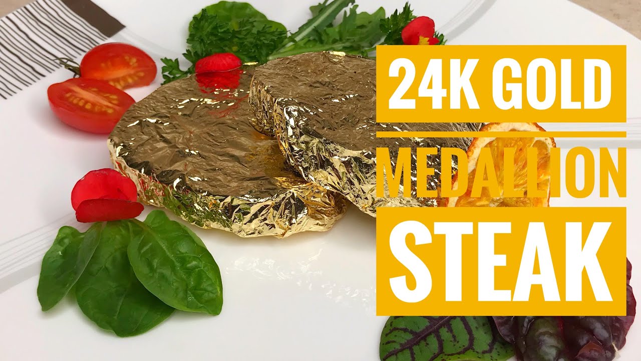 24K Gold Medallion Steak - YouTube