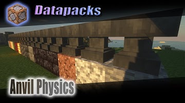 Minecraft Datapacks 1.18: Anvil Physics