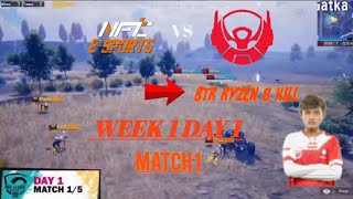 BTR RA WWCD 15 KILL Di PMPL ID S4 ‼️ RYZEN 8 KILL SENDIRIAN‼️Match 1 Day 1 Weekdays PMPL