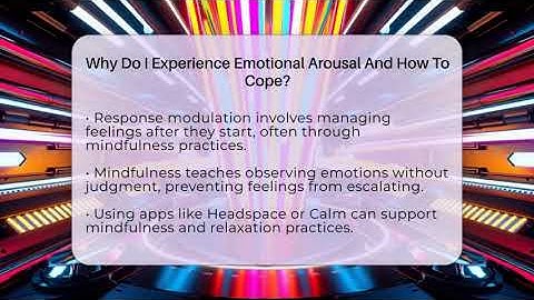 Why Do I Experience Emotional Arousal And How To Cope? - CBT for Gen Z