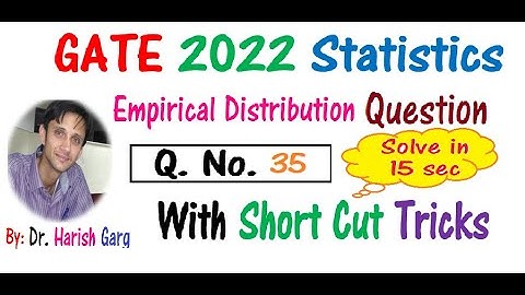 Q No  35 | GATE 2022 Statistics | Solve in 15 Sec