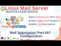 Mail Server SMTP 587 Port with SASL and TLS