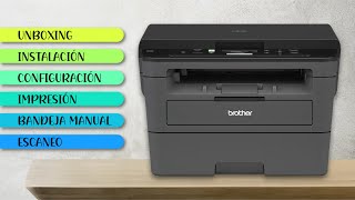 Unboxing y reseña | Impresora láser Brother DCP-L2530DW + Configuración e instalación básica [CC]