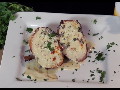 Stuffed Chicken Breast with Goat Cheese Sauce