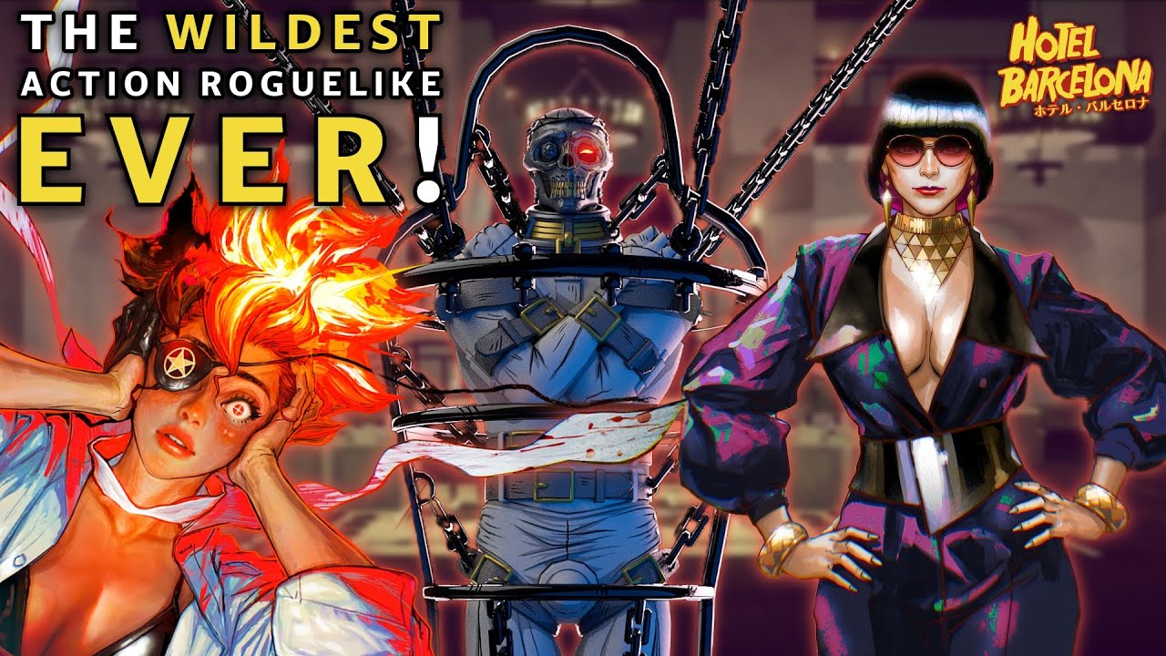 This Roguelike Lets You Hunt America’s WORST… While Sharing a Mind With One! | Hotel Barcelona Ep. 1