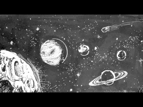 Pen And Ink Drawing Tutorials How To Draw Outer Space With Planets Stars Youtube