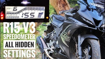 R15 V3 bs6 & Bs4  Speedometer All Hidden settings Explained