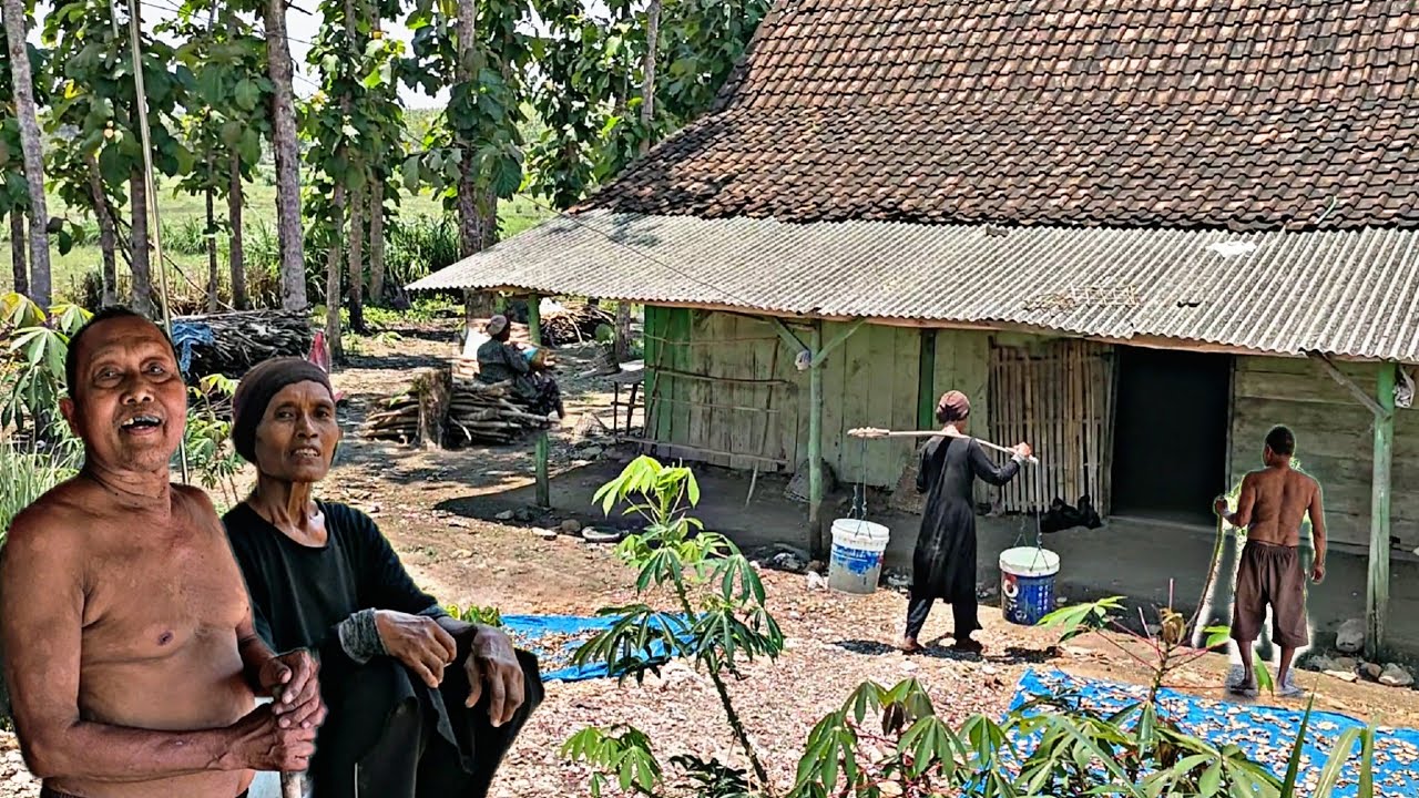 Kisah Nenek Tua‼️Banting Tulang Menghidupi Suami&ibunya,Serba Kekurangan Suasana Desa Tengah Hutan