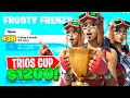 HOW WE WON $1200 IN FORTNITE TRIO FROSTY FRENZY CUP