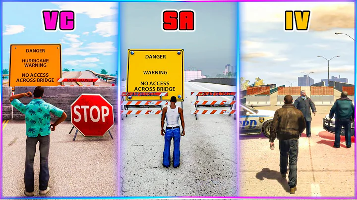 What Happens If Your Cross Blocked Bridges In The Beginning Of GTA Games🚧 (GTA Evolution 2001–2025)