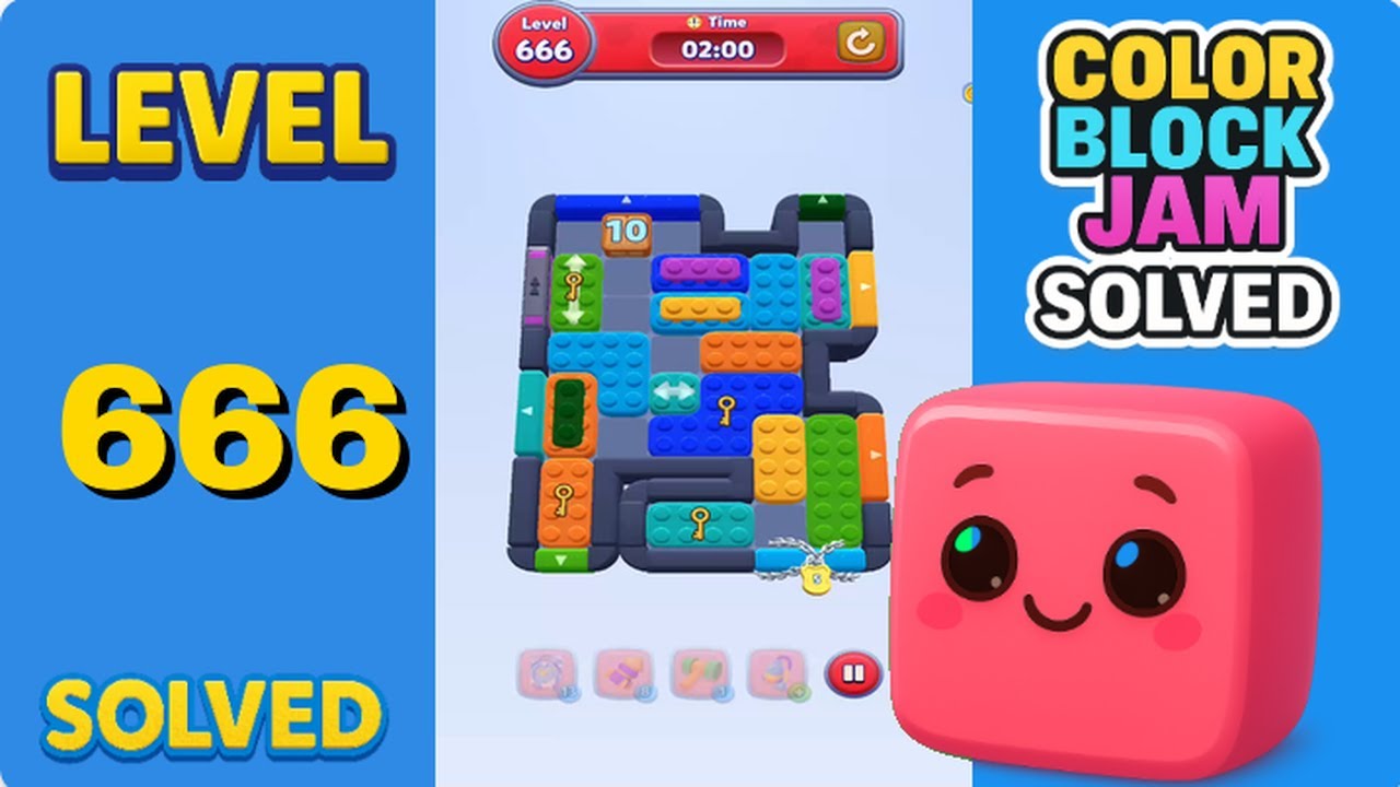 Color Block Jam Level 666 - Walkthrough - YouTube