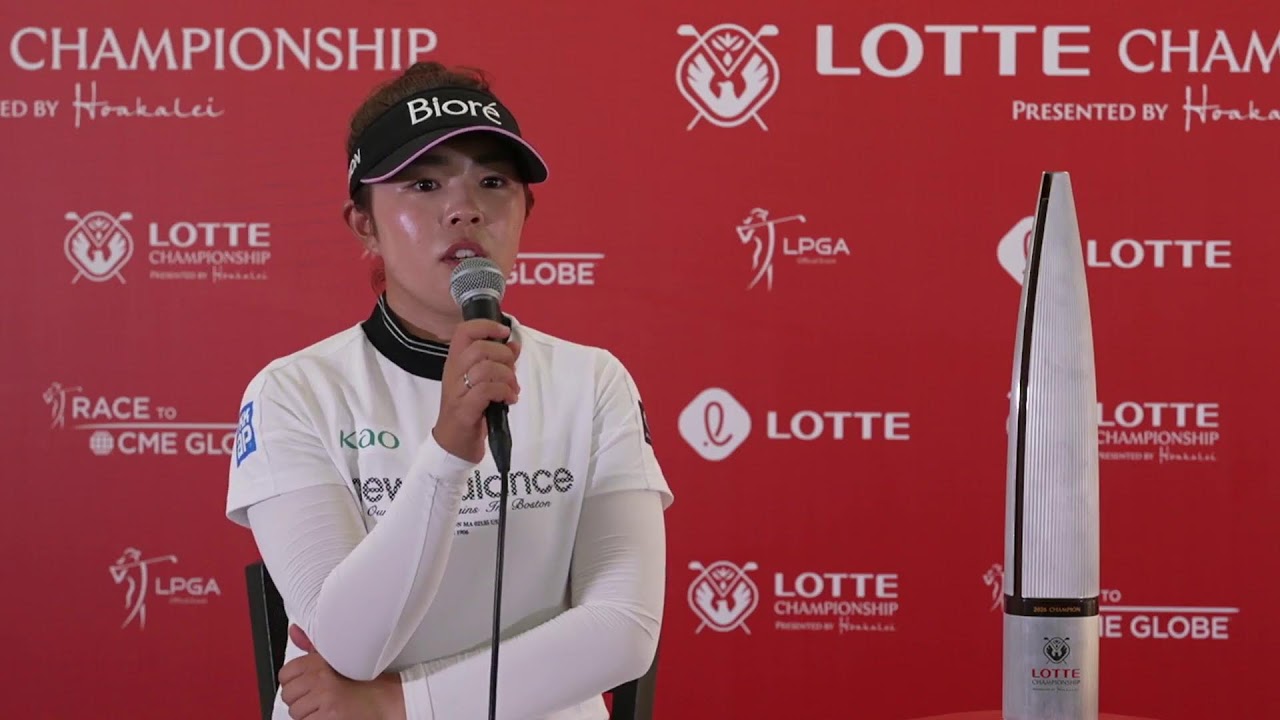 Hall of Famer Lydia Ko speaks to the media at the 2026 LOTTE Championship 🎤