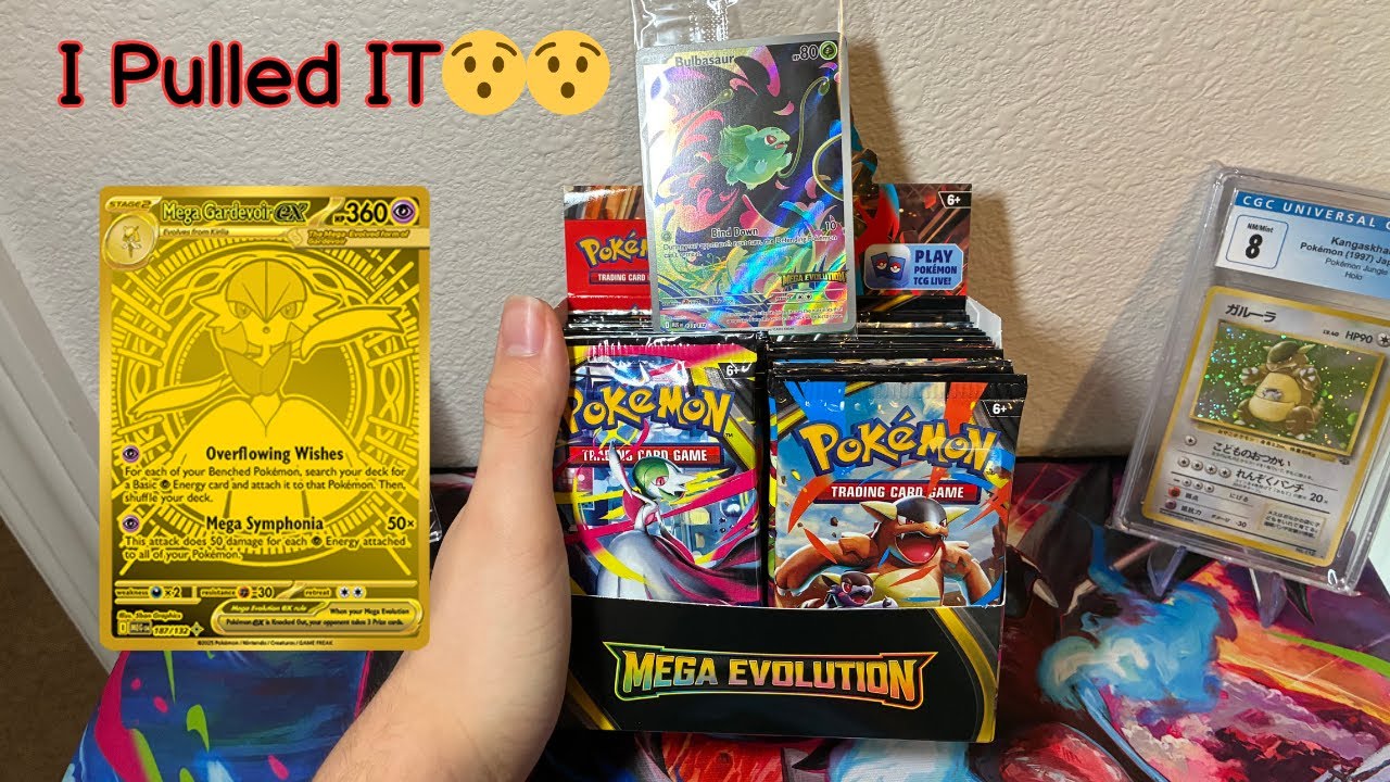 INSANE Gold Pull! Mega Evolutions Booster Box Opening😯🔥