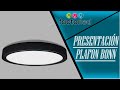 Video: Plafón + Downlight LED - Circular- BONN Negro -  Potencia Ajustable 18W - 16W - 14W - 12W - 5CCT - SMD2835 140Lm/W - IP44