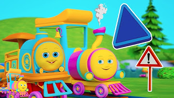 Learn Shapes Song, आकार गाना, Kids Rhymes and Kindergarten Videos