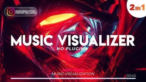 Music Visualizer Tunnel with Audio Spectrum | After Effects template