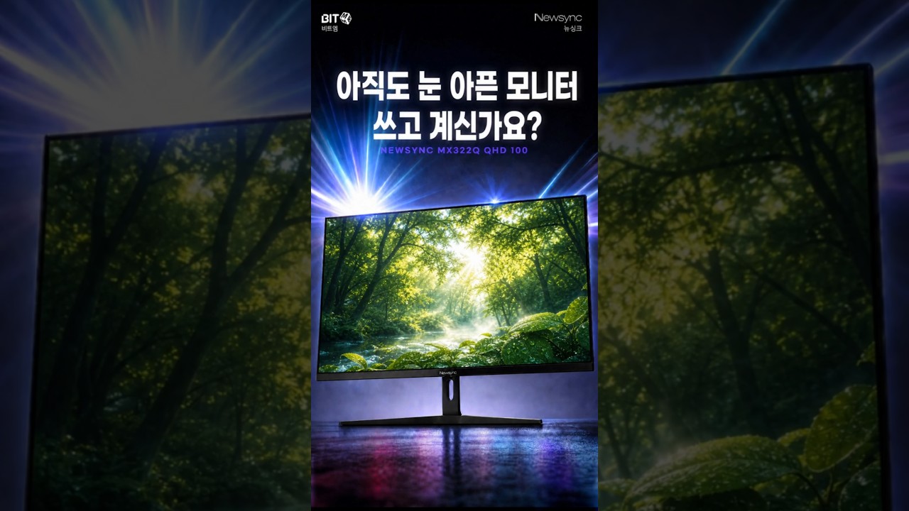 비트엠 Newsync MX322Q 100 아이케어 무결점 제작 영상 미리보기