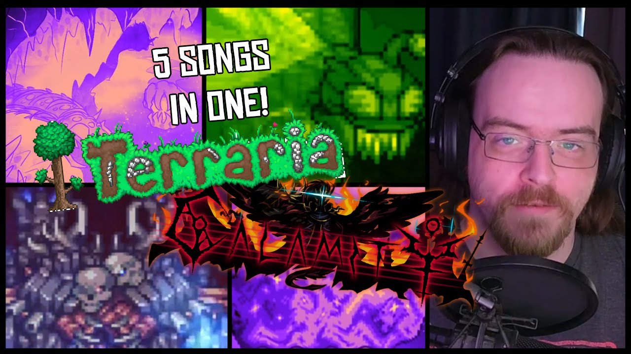 5 CALAMITY SONGS IN ONE VIDEO!!! | Terraria Calamity Mod DM Dokuro (REACTION)