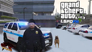 LSPDFR GTA 5 Police K9 Patrol◆LSPD "ChicagoPD Style" Tahoe K9 Unit◆Real Life Police Mods
