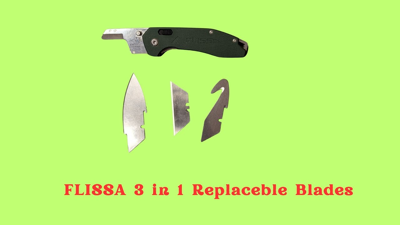 Folding Knife with REPLACEABLE Blade from FLISSA