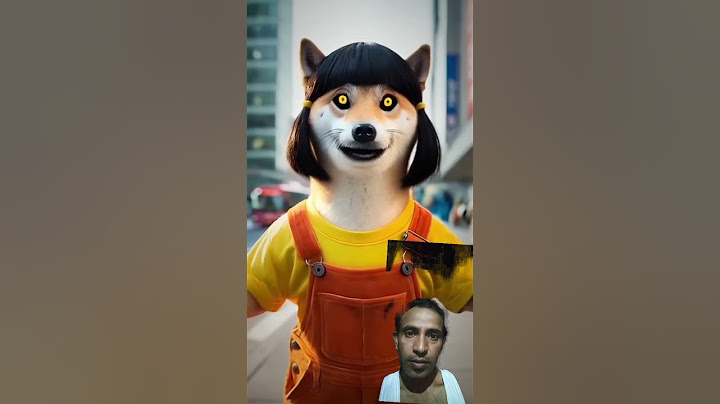 Cute dog became Squid Game Doll 😱💀 #dog # funny #cartoon