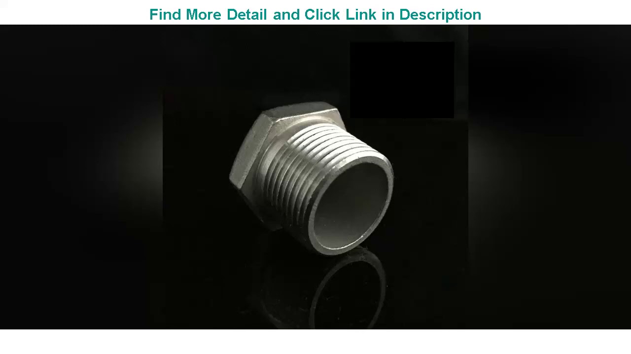 Top 1/2" BSP Male Thread 304 Stainless Steel Pipe Plug Outer Hexagon Head Socket Pipe Fittings End