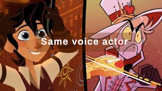 same voice actor (Varian & Lucifer)
