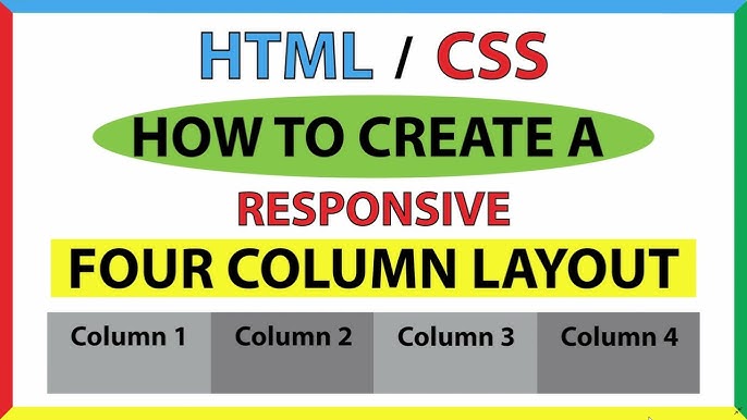 How To Create A Responsive 3 Column Layout Using Html And Css *2023 -  Youtube