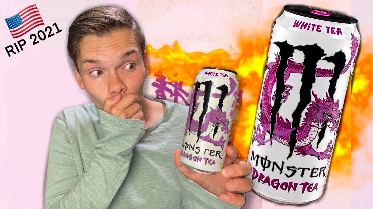 Monster Dragon Tea WHITE TEA 🇺🇸 Energy Drink Review (deutsch) YouTube