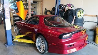 FABRICATING THE CUSTOM DOWNPIPE & INTERCOOLER PIPING FOR THE FD RX-7!!!!!