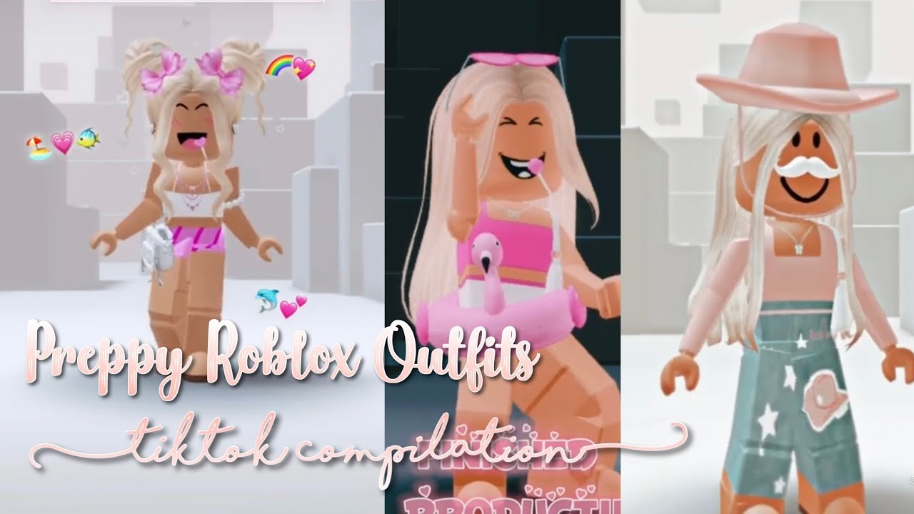 PREPPY AESTHETIC ROBLOX OUTFITS🛍, tiktok compilation