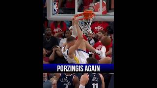 CURRY MISS 3 BUT FOLLOW UP SLAM BY PORZINGIS