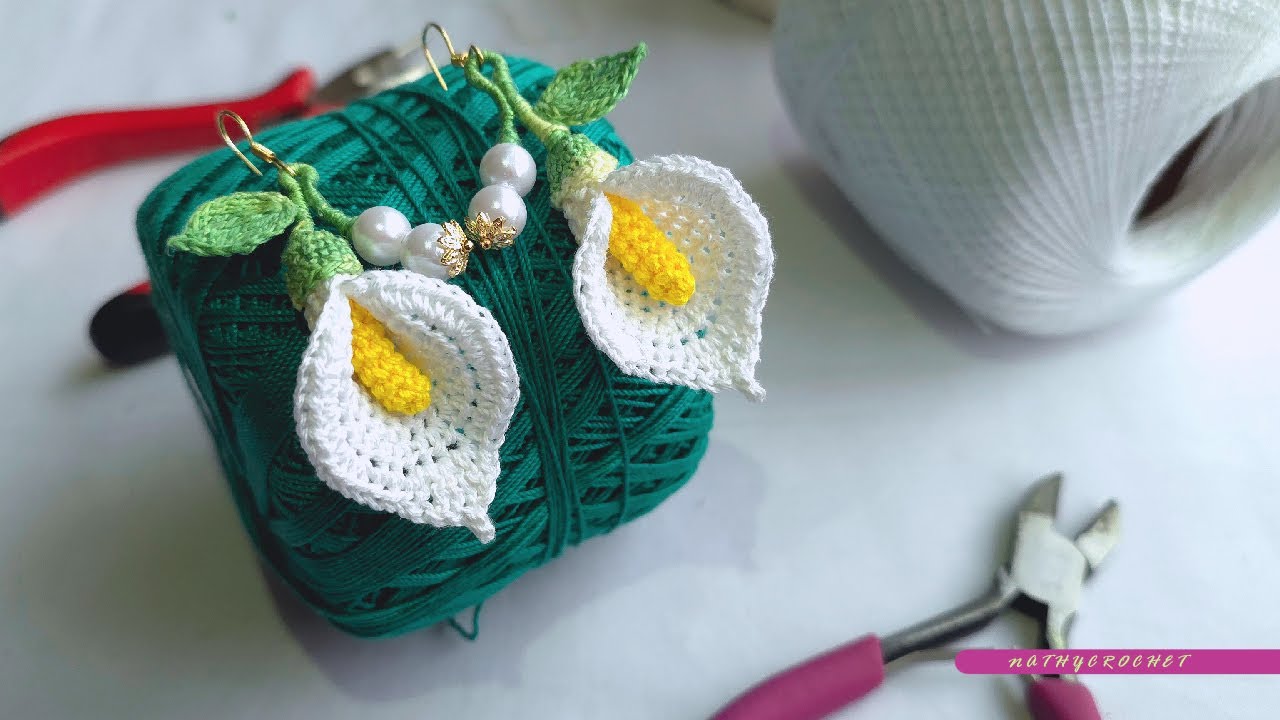 Aretes de Alcatraz a Crochet: Belleza Artesanal