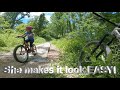 Her FIRST mountain bike trail!  DISASTER at the END...