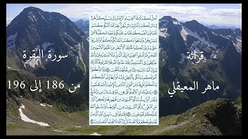 سورة البقرة من 186 إلى 196 ماهر المعيقلي