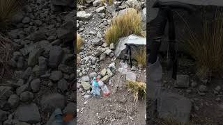 No dejar basuras en las montañas #travel #mountains #montañas #apus