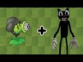 Cartoon cat + Gatling Pea Vs Zombies - Plants Vs Zombies 2