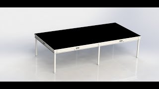 8 ft x 12 ft Portable Stage Package with 8 Inch High Legs and