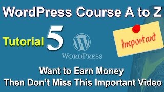 WordPress Appearance, Theme, Menu (WP Skills Development) Tutorial - 5