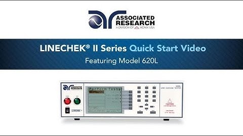 Associated Research LINECHEK-II Leakage Current Tester