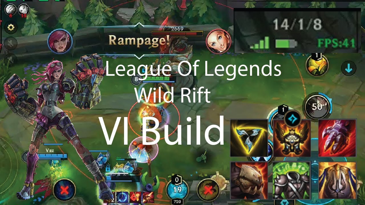 Vi Build Gameplay League Of Legends Wild Rift Youtube
