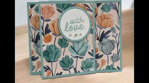 Florals in Bloom Book Binding and Z Fold Card