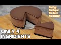 Chocolate Cheesecake 4 Ingredients only! | Cup Measurement, No Eggs, No Sugar, No Oven, No Gelatin