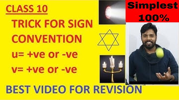 Best Trick for Sign Convention || Super Easy Trick for Sign Convention