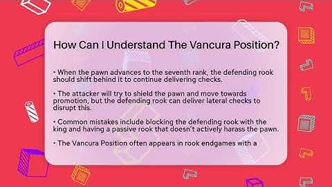 How Can I Understand The Vancura Position? - The Chess Codex
